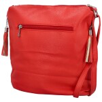 Praktická dámská větší crossbody taška Edmundo, červená
