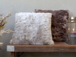 Chic Antique Polštář z umělé kožešiny Antique Latte 50 x 50 cm, béžová barva