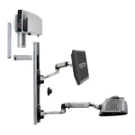 ERGOTRON LX Wall Mount System / příslušenství / držák na LCD (all-in-one) + klávesnici a CPU / bílý (45-247-026)