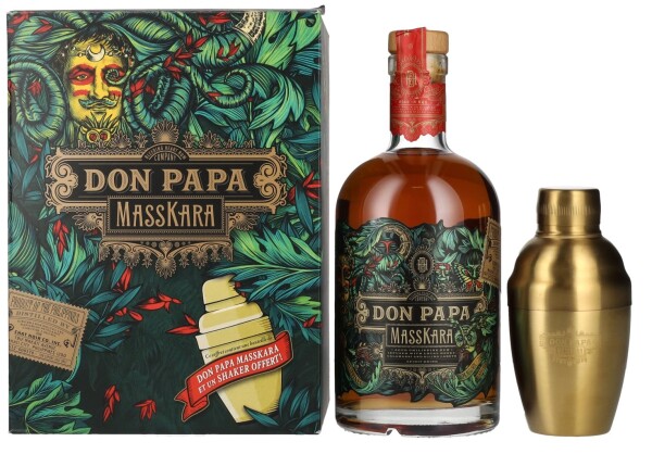 Don Papa Masskara 40% 0,7 l (dárkové balení shaker)