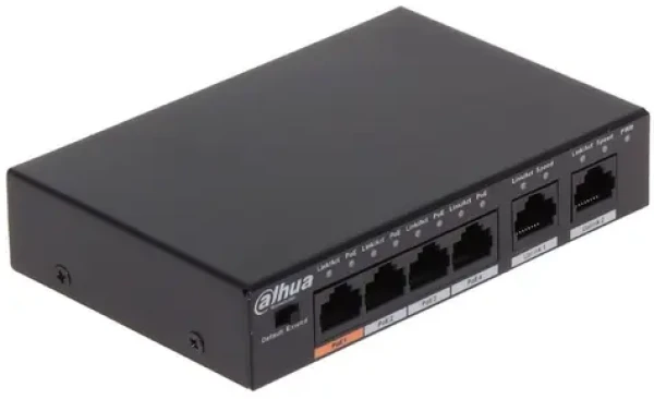 Dahua PFS3006-4ET-60-V2 / Switch / 100Mbps / 6x RJ-45 / PoE (PFS3006-4ET-60-V2)