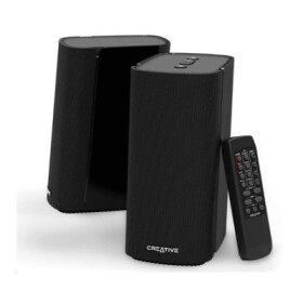 Creative T100 Bluetooth aktivní 2.0 reproduktory s optickým vstupem, Hi-Fi , DO, kompaktní, černé EDF_686950