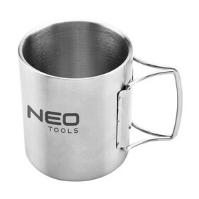 NEO TOOLS 63-150 šedá / Turistický hrnek / hliník / 0.3l (63-150)