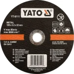 YATO Řezný kotouč na kov 115 mm / Řezný kotouč / Průměr 115 x 22 mm / Tloušťka 1,2 mm