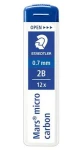 Staedtler Mars micro / Tuhy do mikrotužky / 0,7 mm / 2B / 12 ks (250 07-2B)