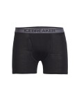 Pánské merino boxerky ICEBREAKER Mens Anatomica Boxers wFly, Black velikost: XL