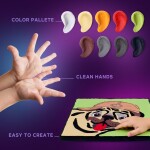 OKTO Malování hmotou podle čísel "Buldoček" 29x29 cm, OKTO, W051108