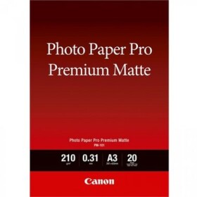 Canon fotopapír PM-101 Premium Matte / A3 / 210g / 20 listů / matný (8657B006)