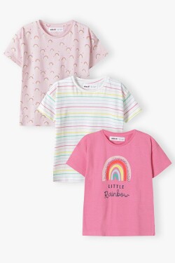 Tričko dívčí s krátkým rukávem 3pack, Minoti, 14tee 50, Holka - 86/92 | 18-24m