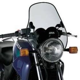 A603 kouřové plexi s montáží na řídítka (plexi A29 včetně sady D 40), vxš377x440 mm