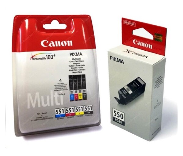 Canon CARTRIDGE PGI-550/CLI-551 PGBK/C/M/Y/BK/GY MULTI-PACK pro iP8750, MG6350, MG7150, MG7550 (319 str.) EDF_413681