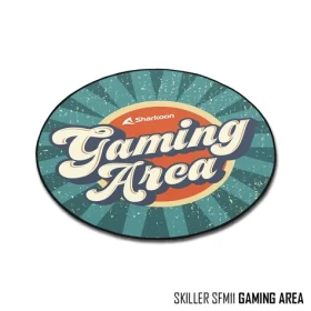 Sharkoon SFM11 Gaming Area modrá / podložka pod židli / kulatá / nekluzká (4044951034338)