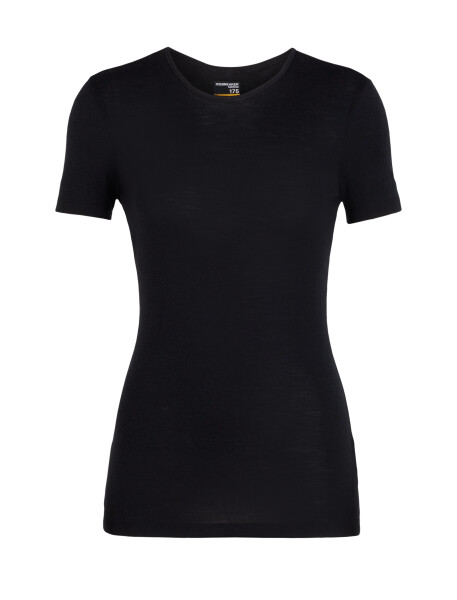 Dámské merino triko krátký rukáv ICEBREAKER Wmns 175 Everyday SS Crewe, Black velikost: XL