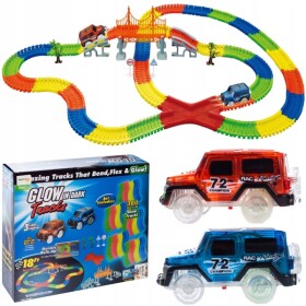 MalPlay Svítící autodráha 360 dílů + 2 auta