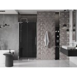 MEXEN/S - Velar L posuvné sprchové dveře 90, grafit, chrom 871-090-003-41-01