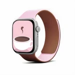 Moft Snap Duo růžová/hnědá / Řemínek / Oboustranný silikonový / Pro Apple Watch 1-11/SE/SE 2/SE 3 (38-42 mm) (MD025-1-42-LTPKBE)