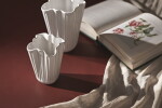 KÄHLER Keramická váza Hammershøi Unfold 20,5 cm, bílá barva, keramika