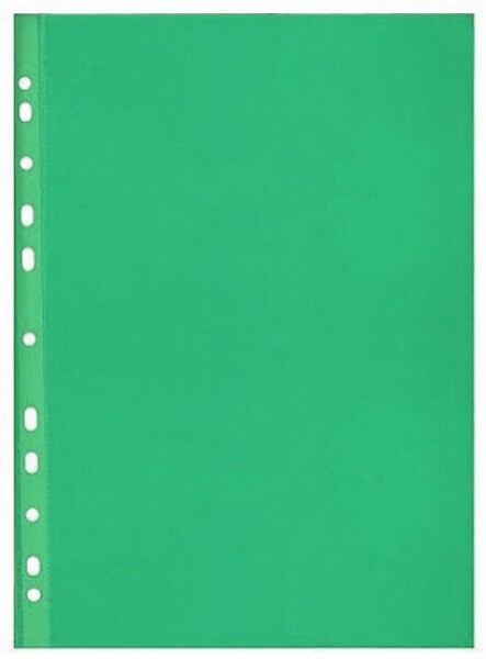 Prospektový obal A4 hladký, 50 mikronů, HERLITZ, 100ks - zelený