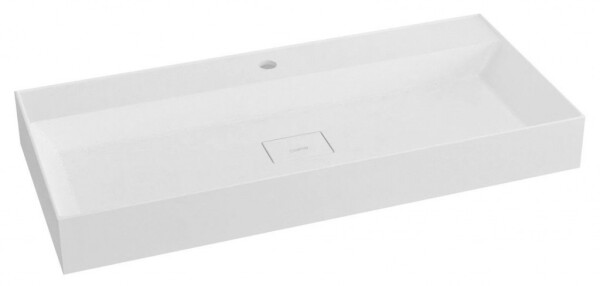 SAPHO - GODIVA umyvadlo, litý mramor, 96x44cm, bílá GU096