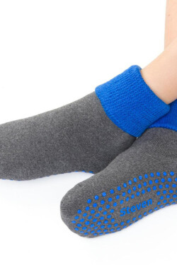 SOCK ABS 038 MELANŽOVÁ TMAVĚ ŠEDÁ 26-28