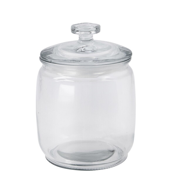 House Doctor Skleněná dóza s víčkem Ville Clear 750 ml, čirá barva, sklo