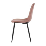 Jídelní židle, růžová, sametová látka, CT-971 PINK4