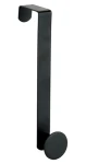 Spirella RONDA závěsný háček na dveře matně černý / nerezová ocel / 44 mm