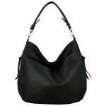 Trendy dámská koženková kabelka na rameno Elleame, černá