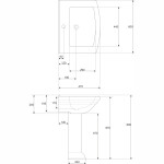 KERRA - Umyvadlo s podstavcem Kleopatra 13 5907548101259