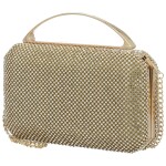 Třpytivá dámská plesová kabelka Moon Kaela, zlatá