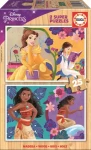 EDUCA Dřevěné puzzle Disney princezny