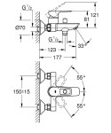 GROHE - BauLoop Vanová baterie, chrom 23603001