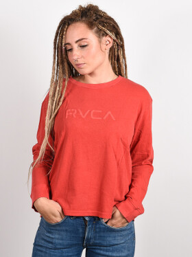 RVCA BIG RVCA POPPY RED dámské tričko dlouhým rukávem