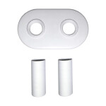 CERANO - Koupelnový radiátorový set Lincoln - kombinované výtápění, wifi tyč - středové připojení 50 mm - 300W - bílá lesklá - 1800x500 mm CER-663400