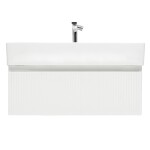 Koupelnová skříňka s baterií a umyvadlem SAT Evolution 98x30x44,8 cm bílá mat SATEVO100WMU2BA SATEVO100WMU2BA