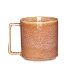 Hübsch Keramický hrnek Brown/Sand 350 ml Béžová, béžová barva, hnědá barva, keramika
