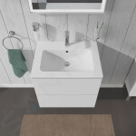 DURAVIT - L-Cube Umyvadlová skříňka 550x620x481 mm, 2 zásuvky, bílá mat LC624001818