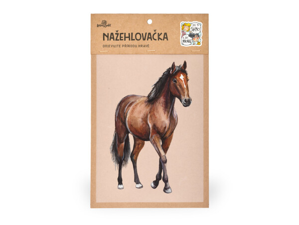 Nažehlovačka M 089 - Kůň hnědý tmavý
