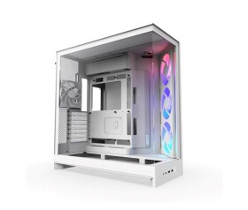 NZXT skříň H9 Flow ARGB dvoukomorová ATX / 3xRGB 140 mm / 1x 120mm fan / prosklená / bílá EDF_558030