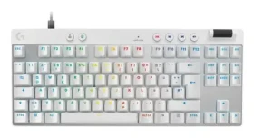 Logitech G PRO X TKL Rapid bílá / Herní klávesnice / DE layout (920-013240)