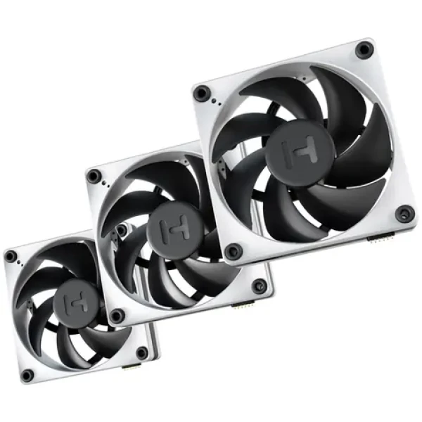 Hyte FP12 THICC FAN 3ks černo-bílá / 120mm / 47.3 dB @ 3000 RPM / 105.8 CFM / 4-Pin PWM (FAN-HYTE-FP12-BW-3)