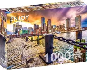 ENJOY Puzzle Bostonský přístav za soumraku, USA