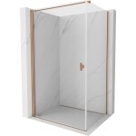 MEXEN/S - Mist-B sprchový kout dveře křídlové 95 x 90, transparent, měď kartáčovaná 8A2T-095-090-65-00