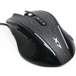 A4tech X7 X87, podsvícená herní myš, 2400 DPI, USB, černá