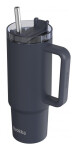 Nerezový termohrnek s brčkem Stream Black 950ml