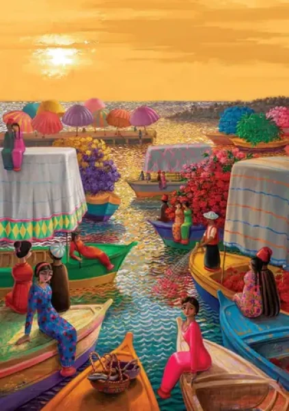 ART PUZZLE 5238 Puzzle Květinový přístav