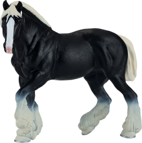 Kůň Clydesdale černý figurka - Alltoys Mojo