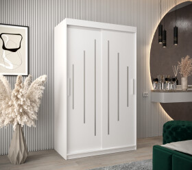 Šatní skříň Abi Y0 Barva korpusu: Bílá, Rozměry: 120 cm, Dveře: Bílá