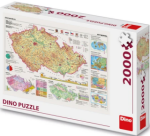 Puzzle 2000 dílků Mapy České republiky