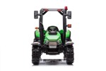 Mamido Dětský elektrický traktor s přívěsem BLT zelený